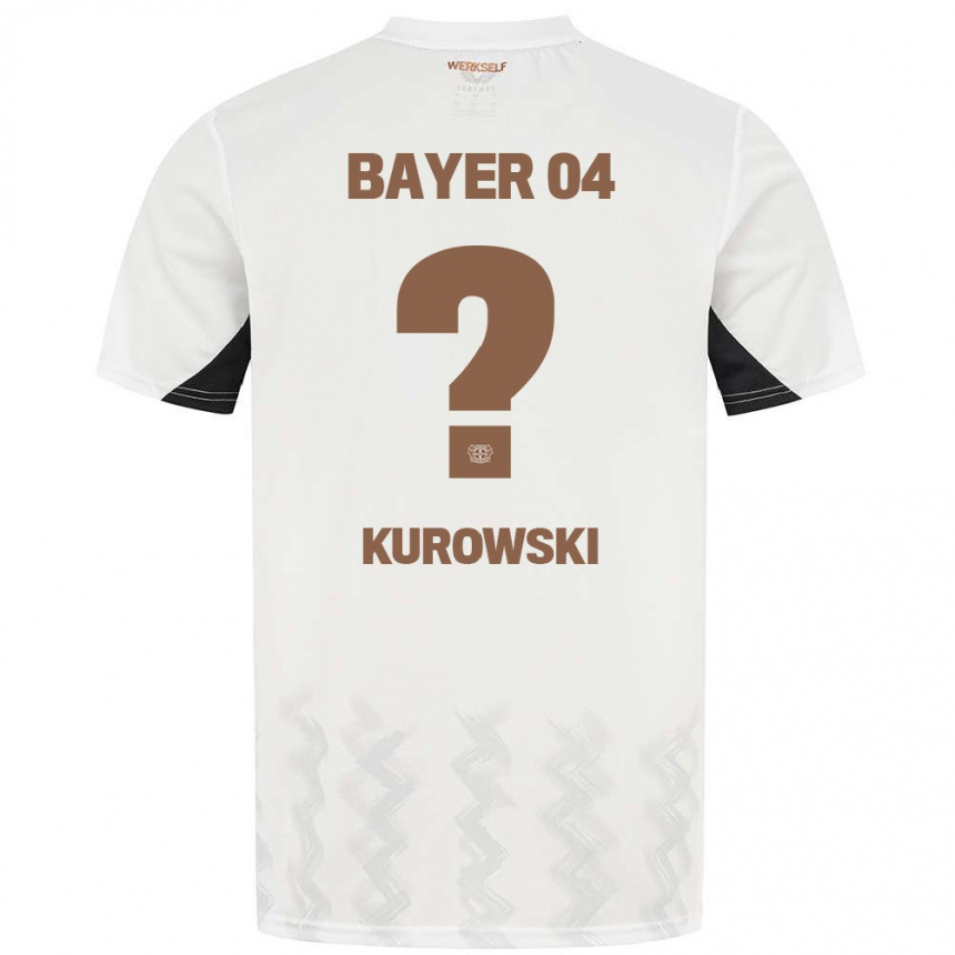 Men Football Julien Kurowski #0 White Black Away Jersey 2024/25 T-Shirt Uk