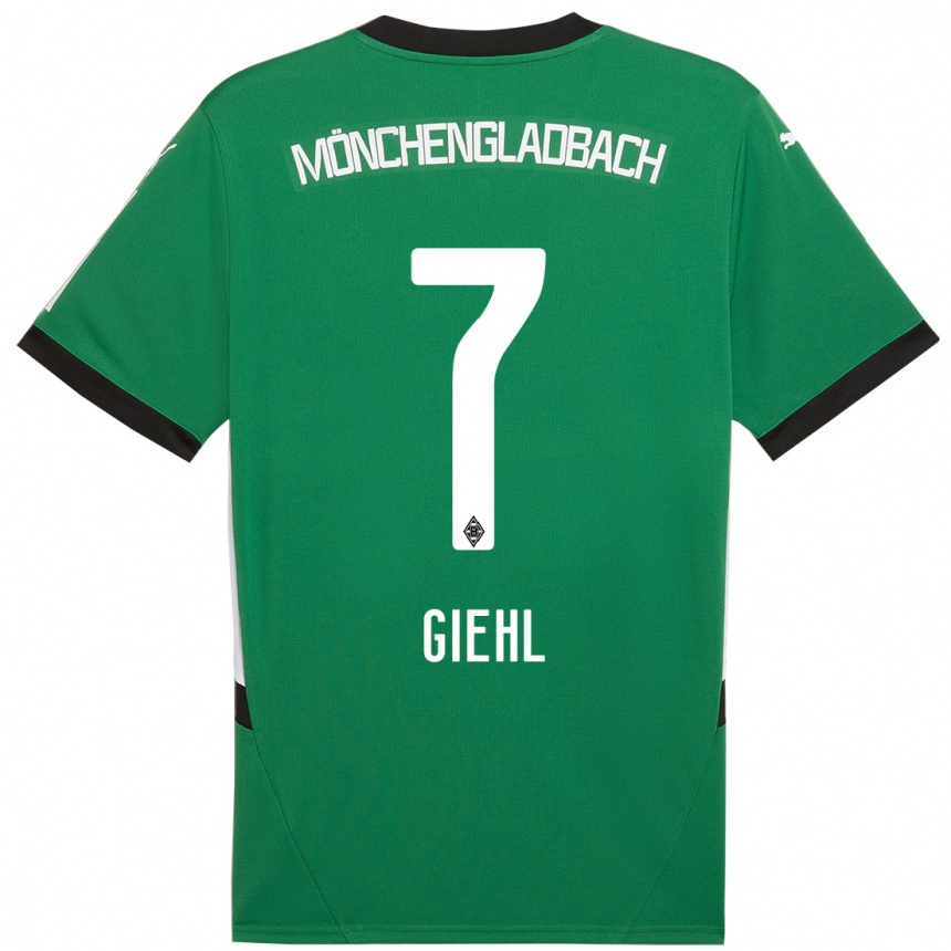 Men Football Madita Giehl #7 Green White Away Jersey 2024/25 T-Shirt Uk