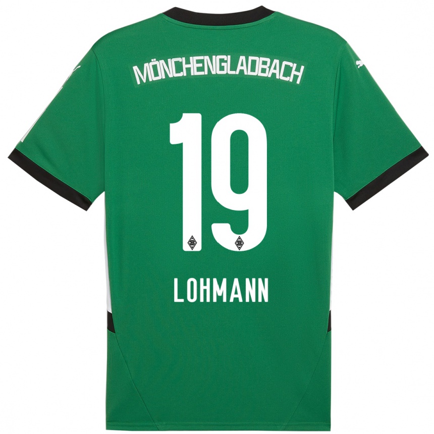 Men Football Mona Lohmann #19 Green White Away Jersey 2024/25 T-Shirt Uk