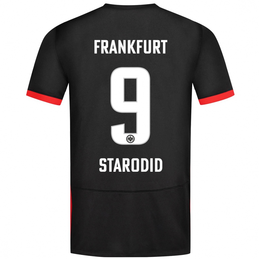 Men Football Daniel Starodid #9 Black Away Jersey 2024/25 T-Shirt Uk