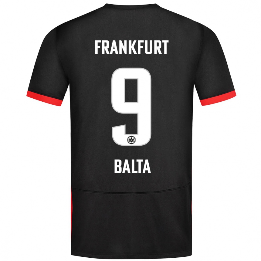 Men Football Sahin Balta #9 Black Away Jersey 2024/25 T-Shirt Uk