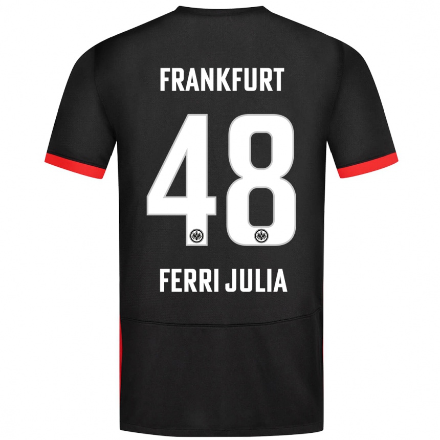 Men Football Nacho Ferri #48 Black Away Jersey 2024/25 T-Shirt Uk