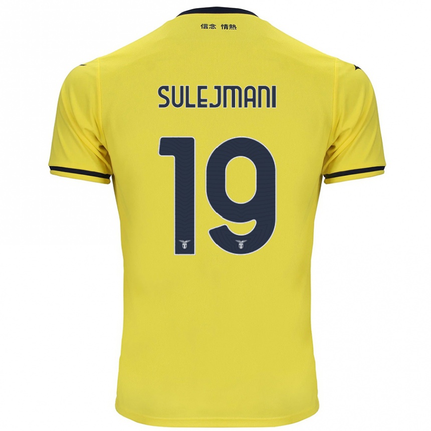 Men Football Flavio Sulejmani #19 Yellow Away Jersey 2024/25 T-Shirt Uk