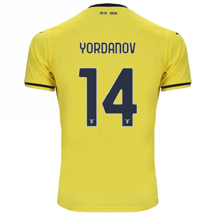 Men Football Damyan Yordanov #14 Yellow Away Jersey 2024/25 T-Shirt Uk