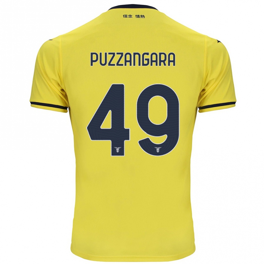 Men Football Angelo Antonio Puzzangara #49 Yellow Away Jersey 2024/25 T-Shirt Uk