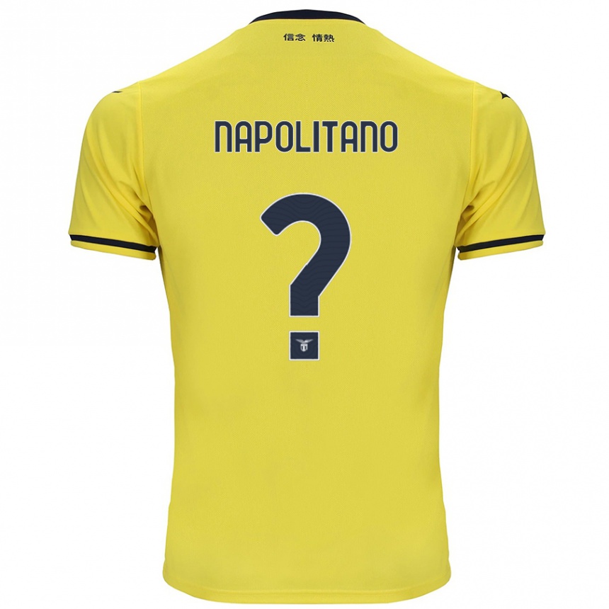 Men Football Federico Napolitano #0 Yellow Away Jersey 2024/25 T-Shirt Uk