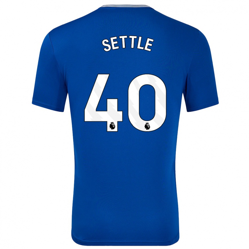 Women Football Macy Settle #40 Blue With Home Jersey 2024/25 T-Shirt Uk