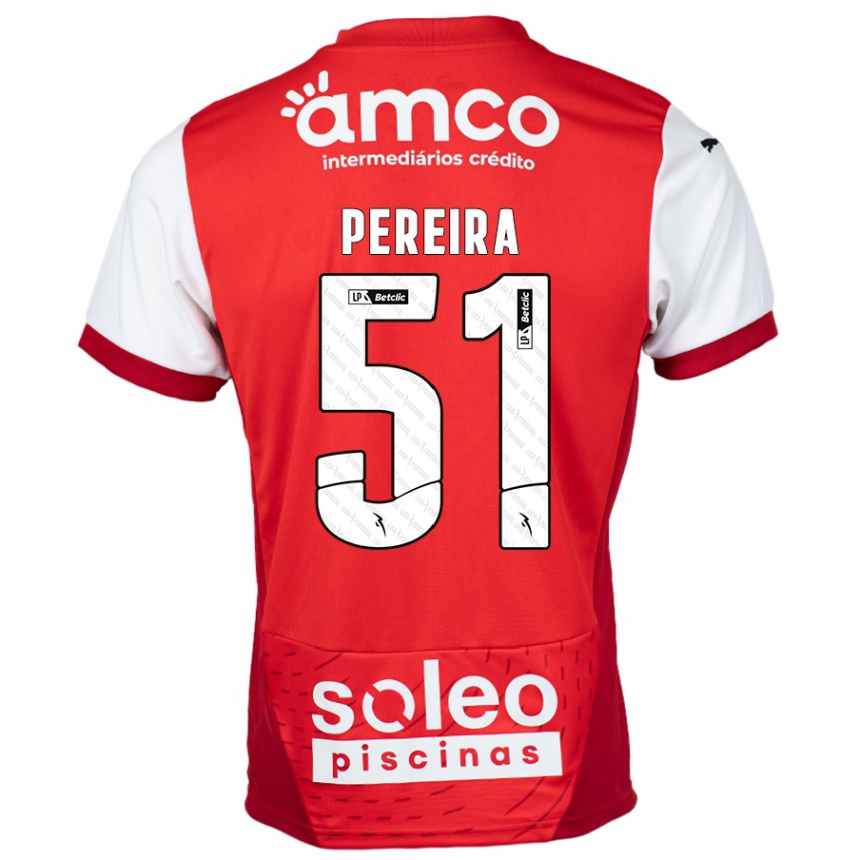 Women Football Evy Pereira #51 Red White Home Jersey 2024/25 T-Shirt Uk