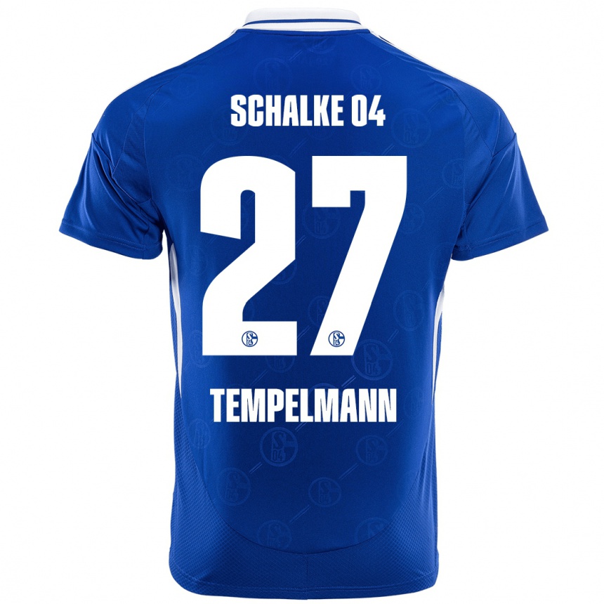 Women Football Lino Tempelmann #27 Royal Blue Home Jersey 2024/25 T-Shirt Uk