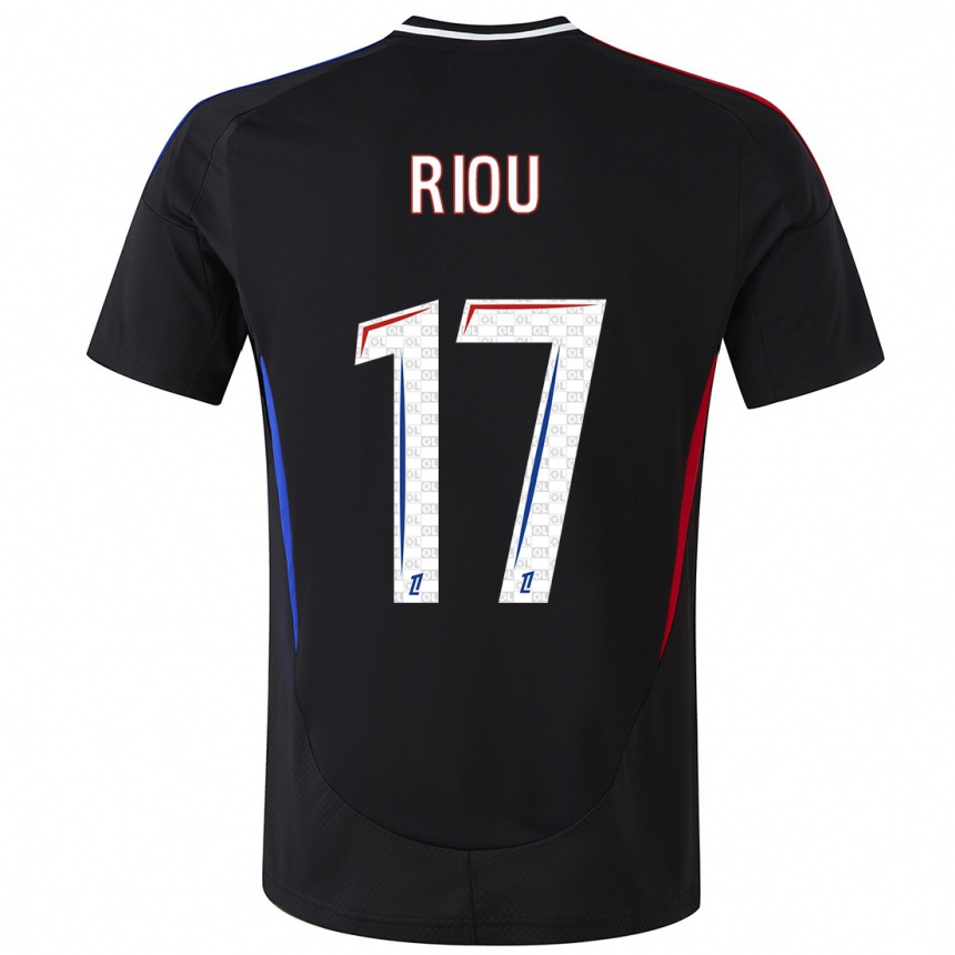 Women Football Remy Riou #17 Black Away Jersey 2024/25 T-Shirt Uk