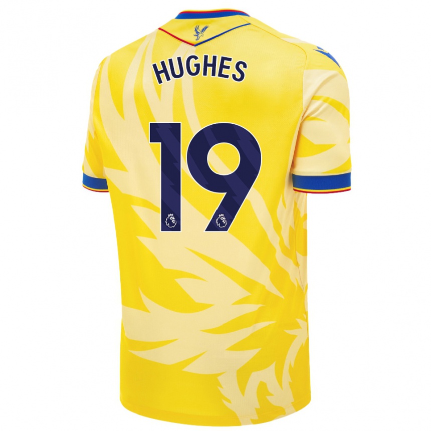 Women Football Will Hughes #19 Yellow Away Jersey 2024/25 T-Shirt Uk