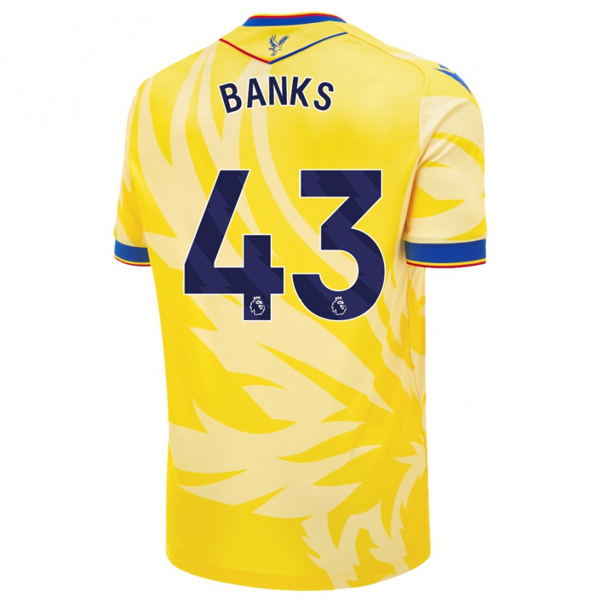 Women Football Scott Banks #43 Yellow Away Jersey 2024/25 T-Shirt Uk