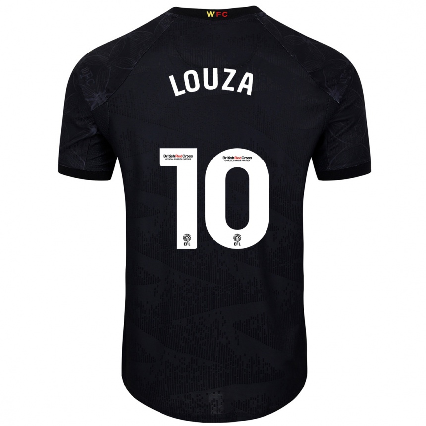 Women Football Imrân Louza #10 Black White Away Jersey 2024/25 T-Shirt Uk