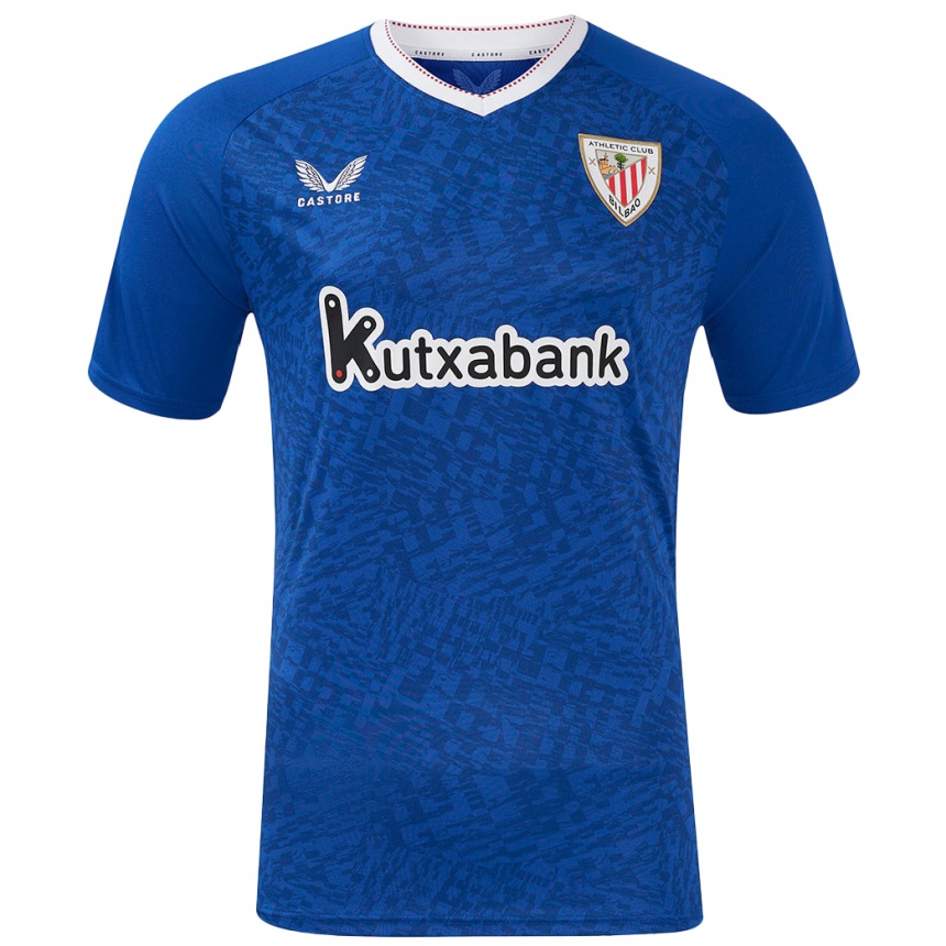 Women Football Adrián Lekuna #16 Royal Blue Away Jersey 2024/25 T-Shirt Uk