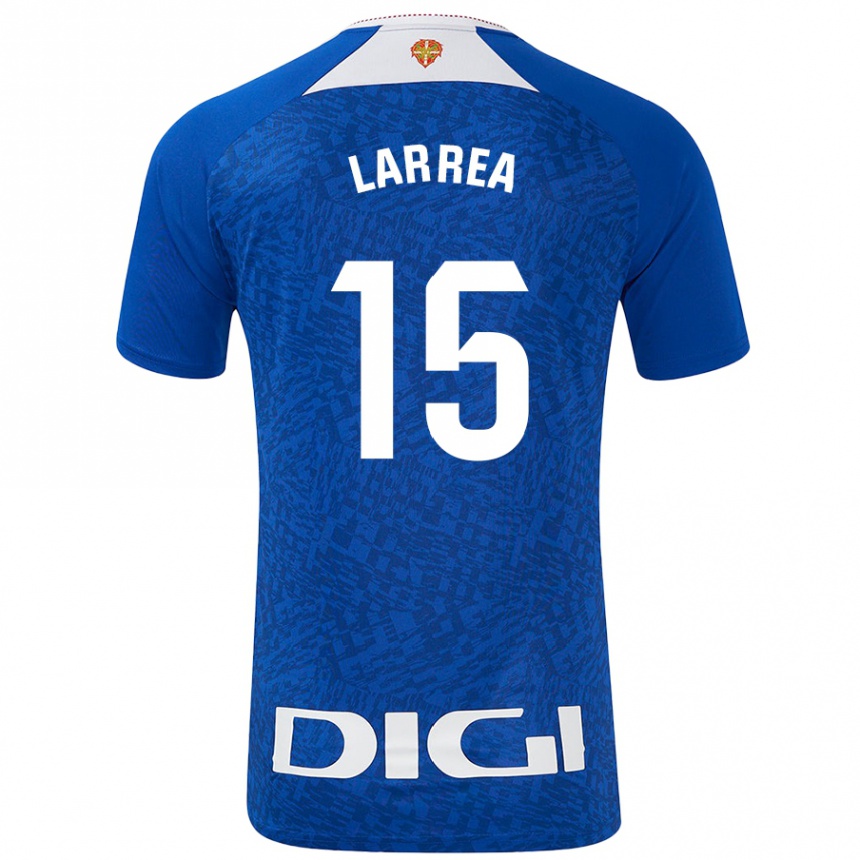 Women Football Beñat Larrea #15 Royal Blue Away Jersey 2024/25 T-Shirt Uk