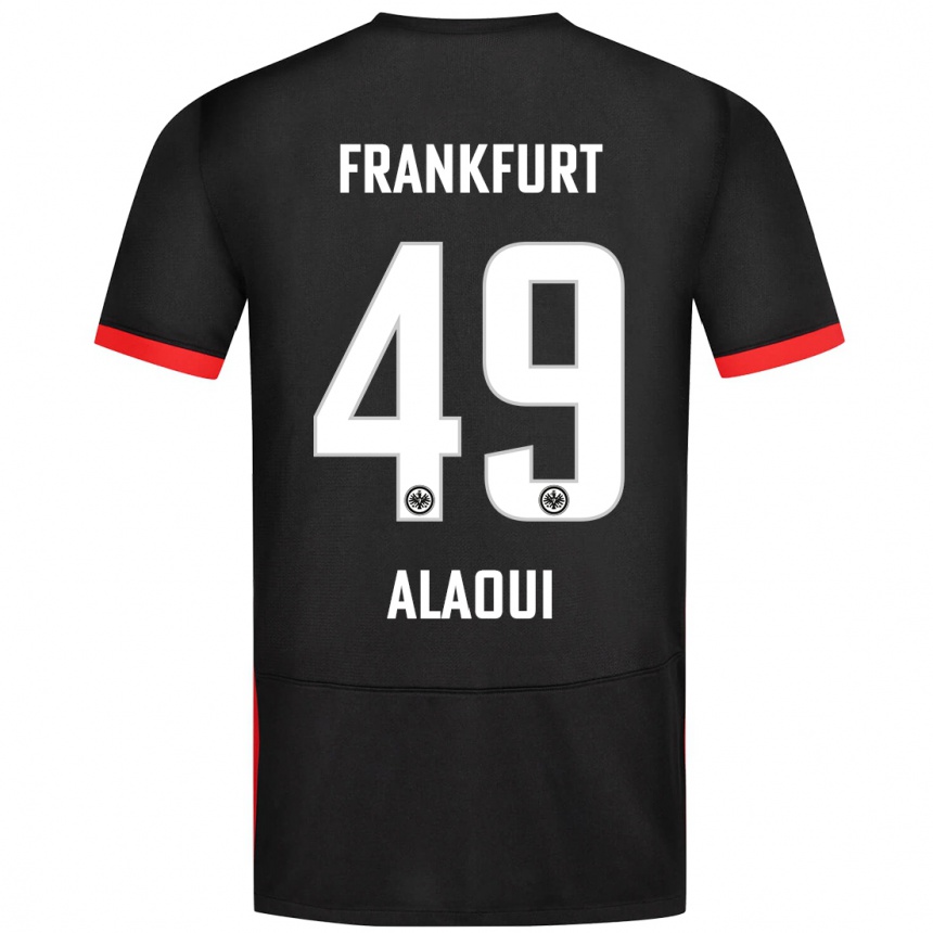 Women Football Anas Alaoui #49 Black Away Jersey 2024/25 T-Shirt Uk