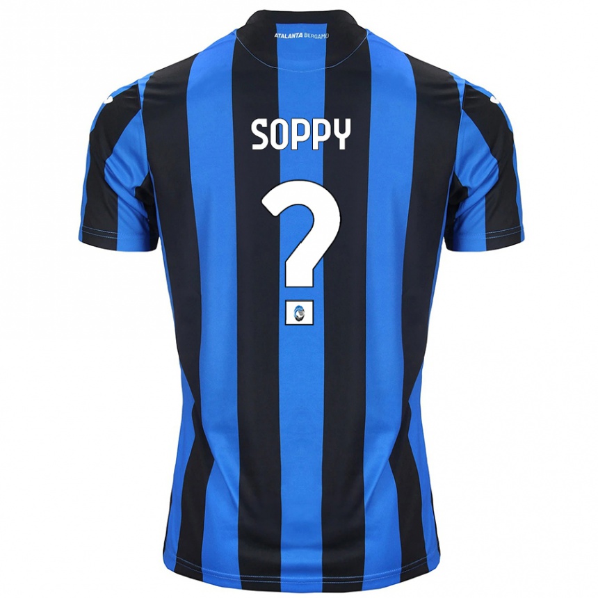 Kids Football Brandon Soppy #0 Blue Black Home Jersey 2024/25 T-Shirt Uk