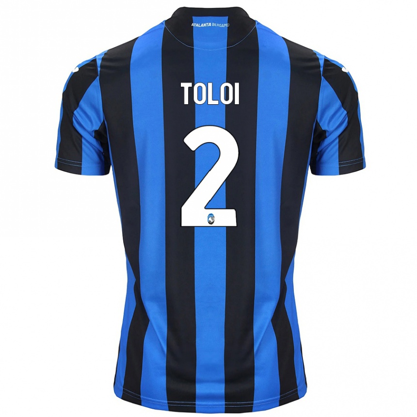 Kids Football Rafael Tolói #2 Blue Black Home Jersey 2024/25 T-Shirt Uk