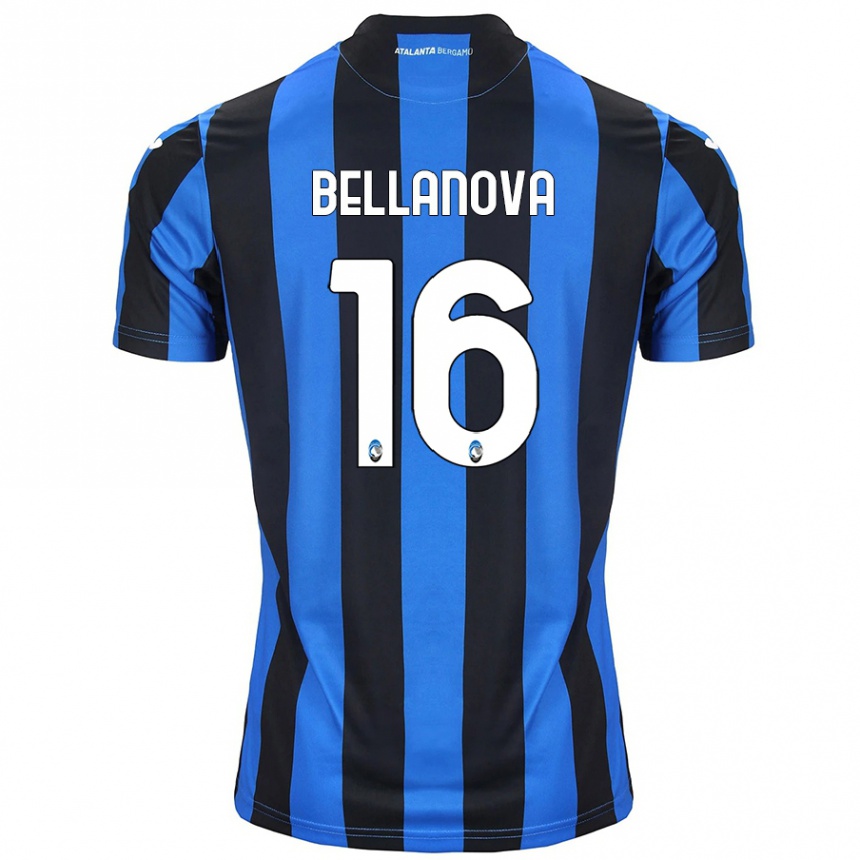 Kids Football Raoul Bellanova #16 Blue Black Home Jersey 2024/25 T-Shirt Uk