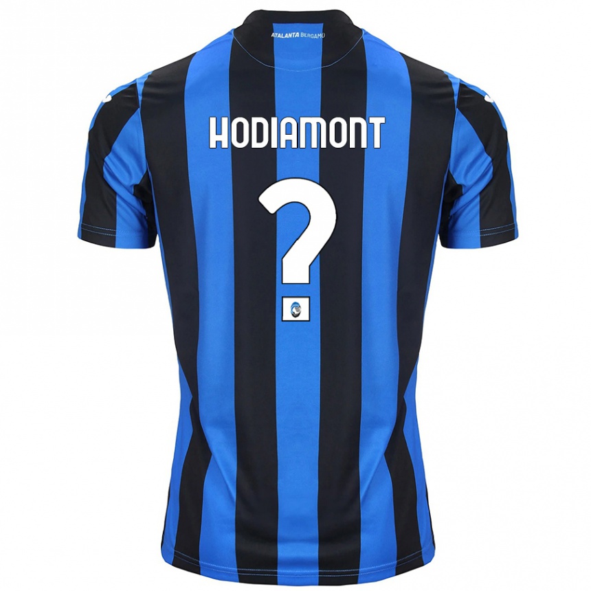 Kids Football Lyam Hodiamont #0 Blue Black Home Jersey 2024/25 T-Shirt Uk