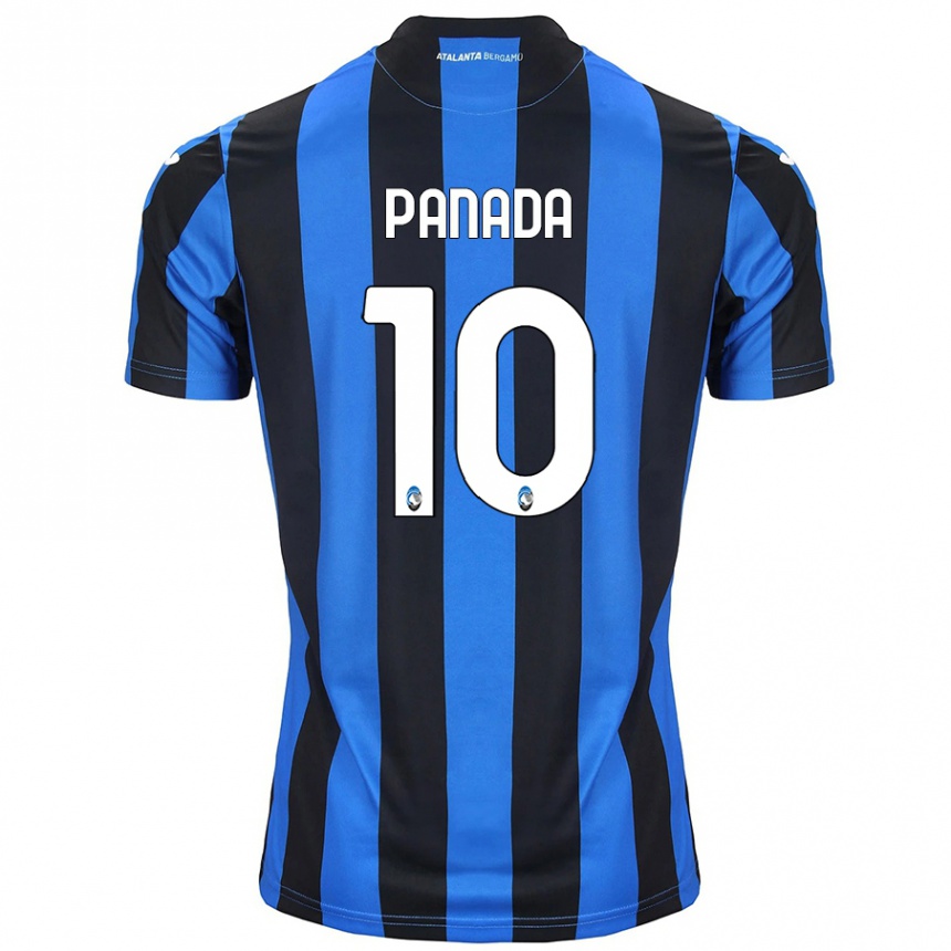 Kids Football Simone Panada #10 Blue Black Home Jersey 2024/25 T-Shirt Uk