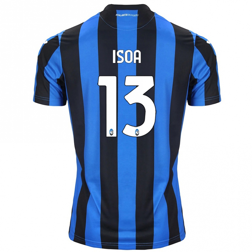 Kids Football Isaac Isoa #13 Blue Black Home Jersey 2024/25 T-Shirt Uk