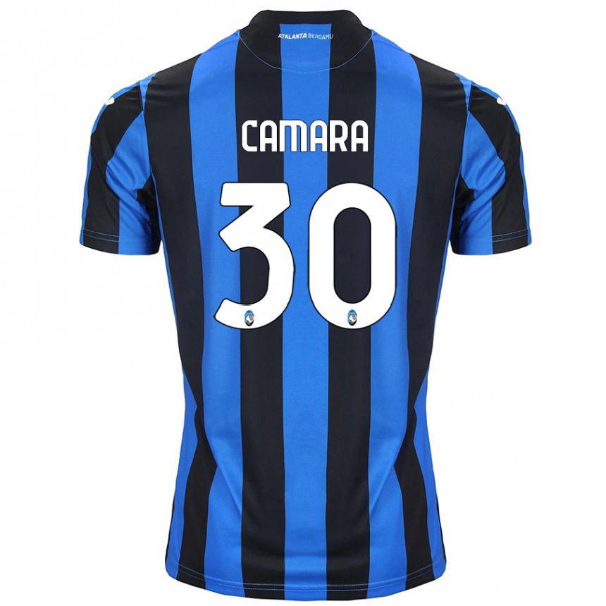 Kids Football Henry Camara #30 Blue Black Home Jersey 2024/25 T-Shirt Uk