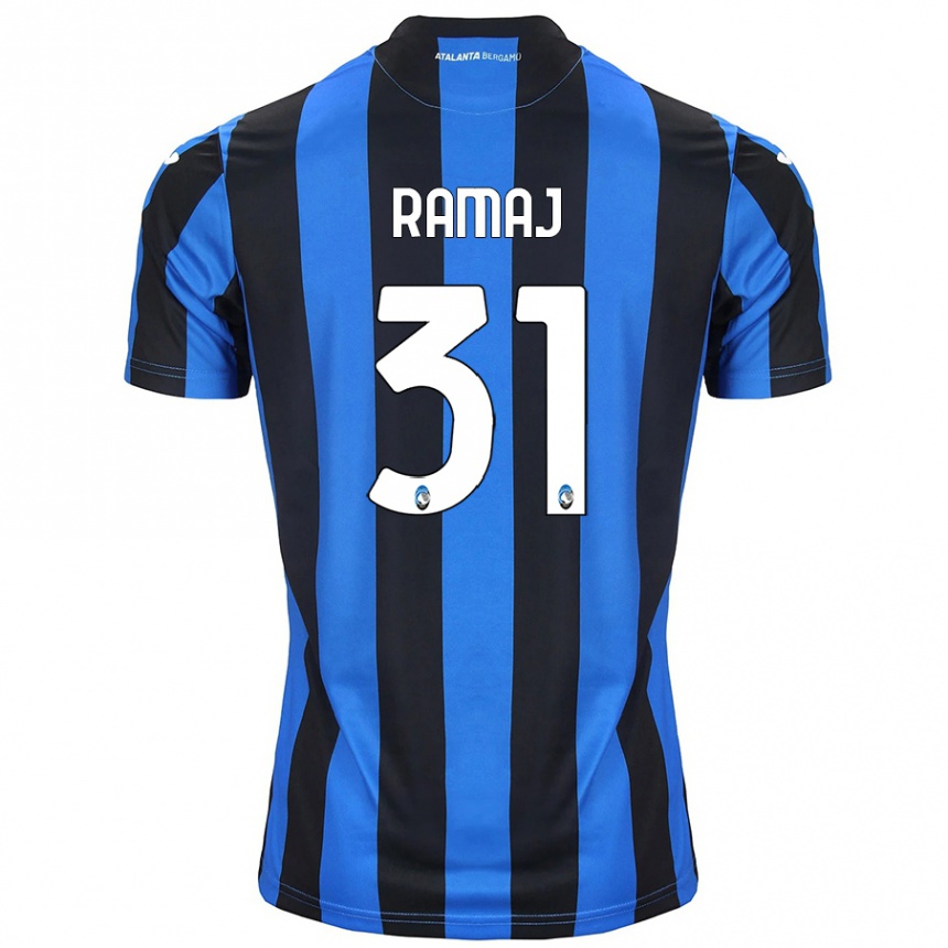 Kids Football Gabriel Ramaj #31 Blue Black Home Jersey 2024/25 T-Shirt Uk