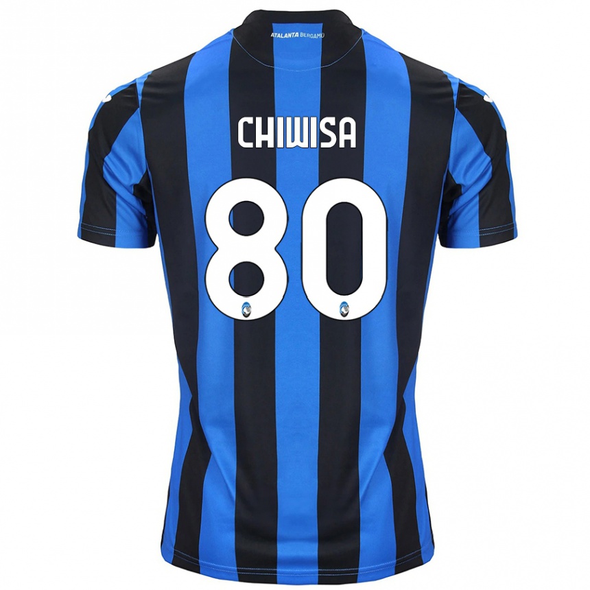 Kids Football Mannah Chiwisa #80 Blue Black Home Jersey 2024/25 T-Shirt Uk