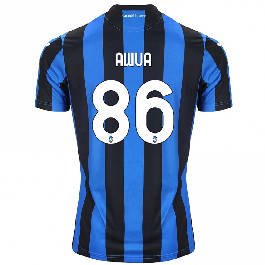 Kids Football Theophilus Awua #86 Blue Black Home Jersey 2024/25 T-Shirt Uk