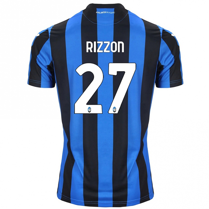 Kids Football Giulia Rizzon #27 Blue Black Home Jersey 2024/25 T-Shirt Uk