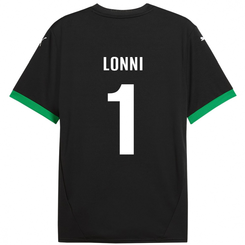 Kids Football Lia Lonni #1 Black Dark Green Home Jersey 2024/25 T-Shirt Uk