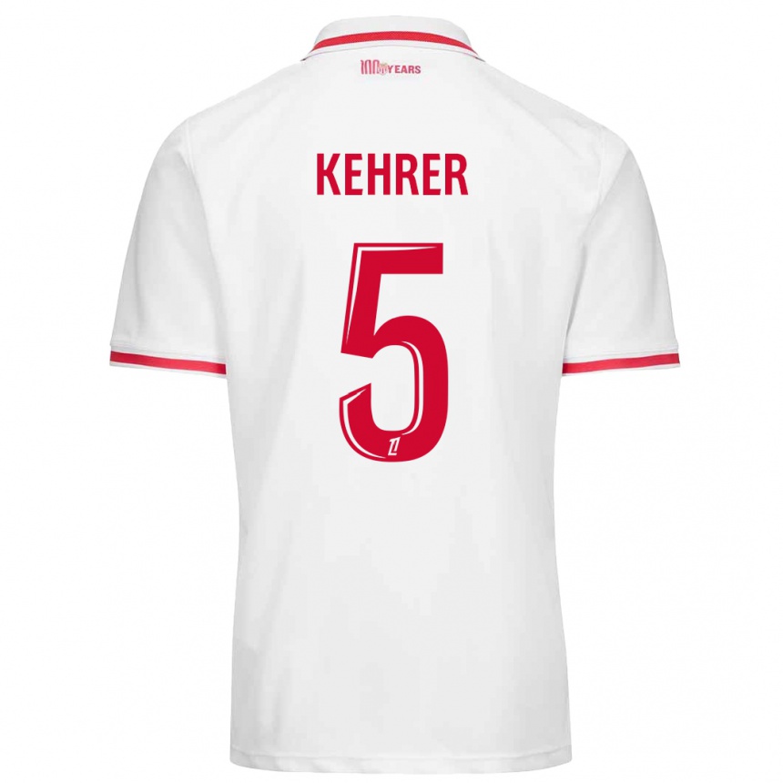 Kids Football Thilo Kehrer #5 White Red Home Jersey 2024/25 T-Shirt Uk