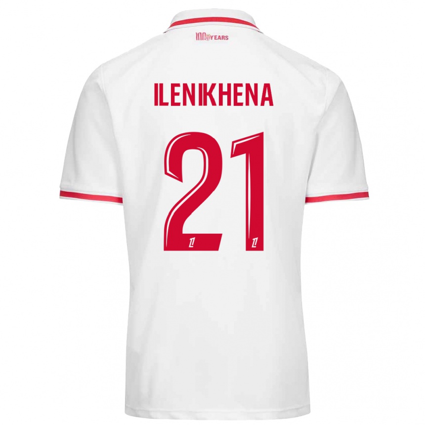 Kids Football George Ilenikhena #21 White Red Home Jersey 2024/25 T-Shirt Uk