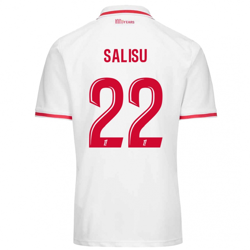 Kids Football Mohammed Salisu #22 White Red Home Jersey 2024/25 T-Shirt Uk