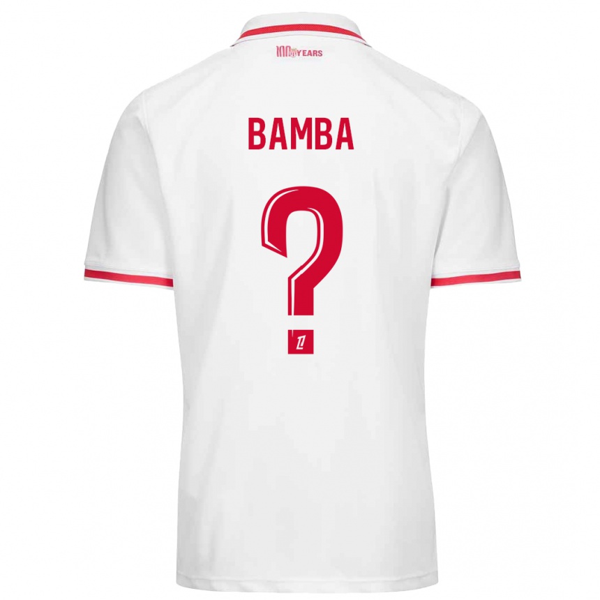 Kids Football Aladji Bamba #0 White Red Home Jersey 2024/25 T-Shirt Uk