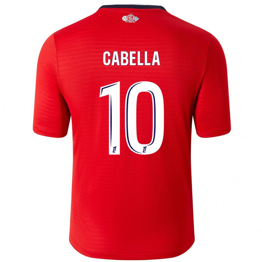 Kids Football Rémy Cabella #10 Red White Home Jersey 2024/25 T-Shirt Uk