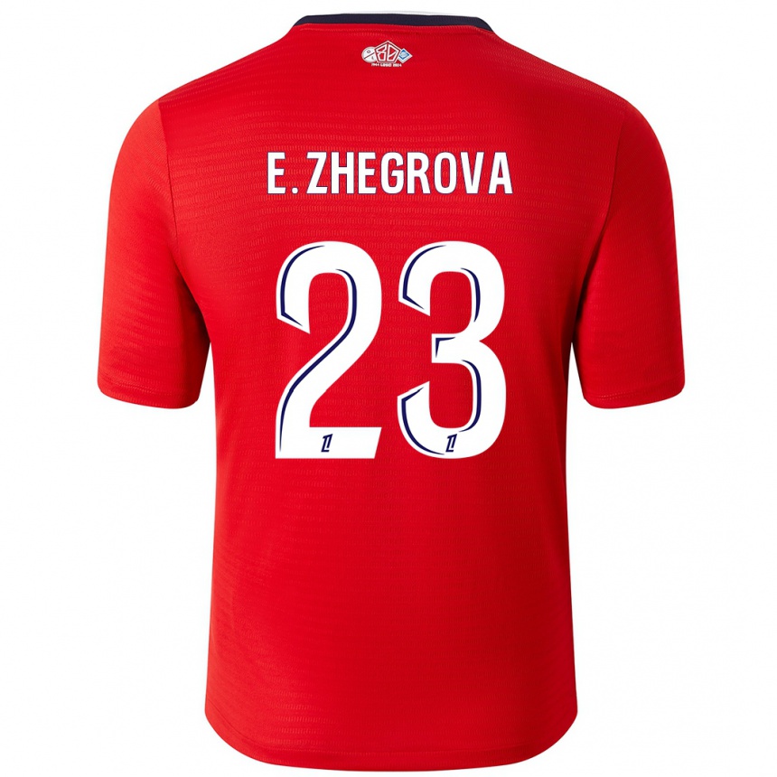 Kids Football Edon Zhegrova #23 Red White Home Jersey 2024/25 T-Shirt Uk