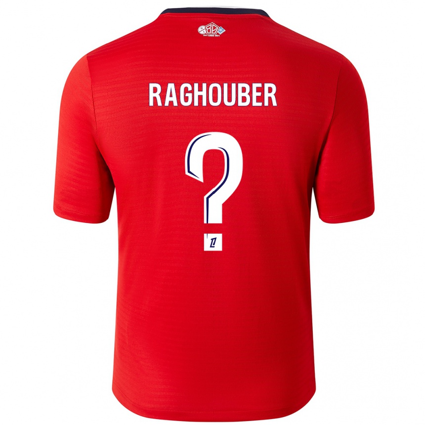 Kids Football Ugo Raghouber #0 Red White Home Jersey 2024/25 T-Shirt Uk