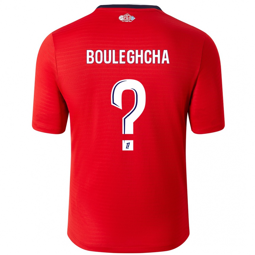 Kids Football Ismail Bouleghcha #0 Red White Home Jersey 2024/25 T-Shirt Uk