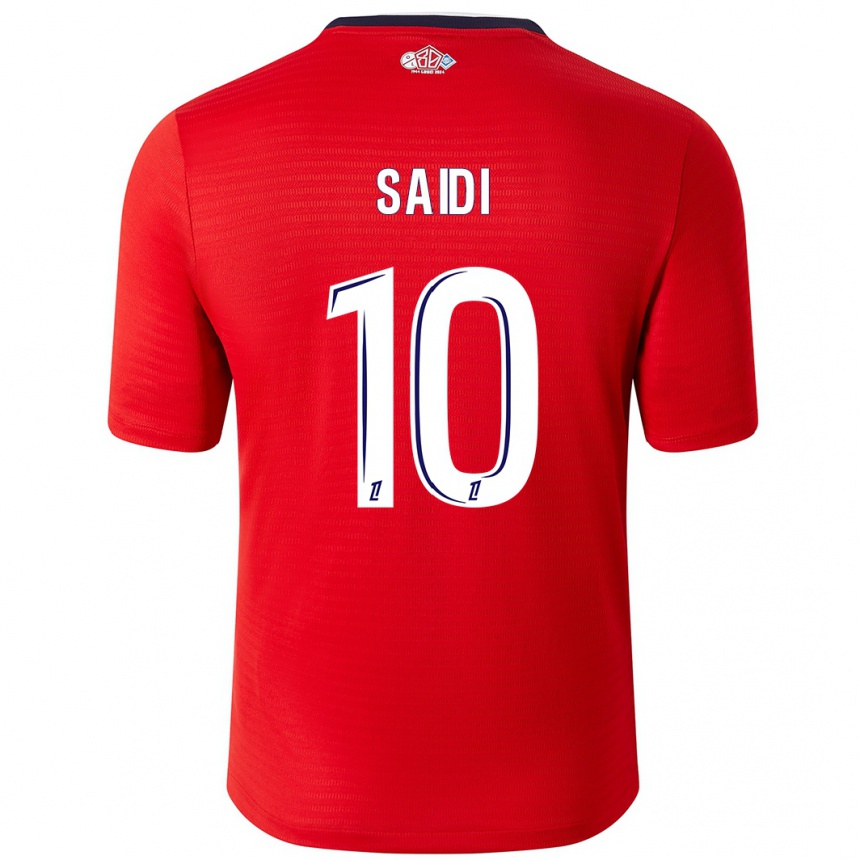 Kids Football Rachel Saidi #10 Red White Home Jersey 2024/25 T-Shirt Uk