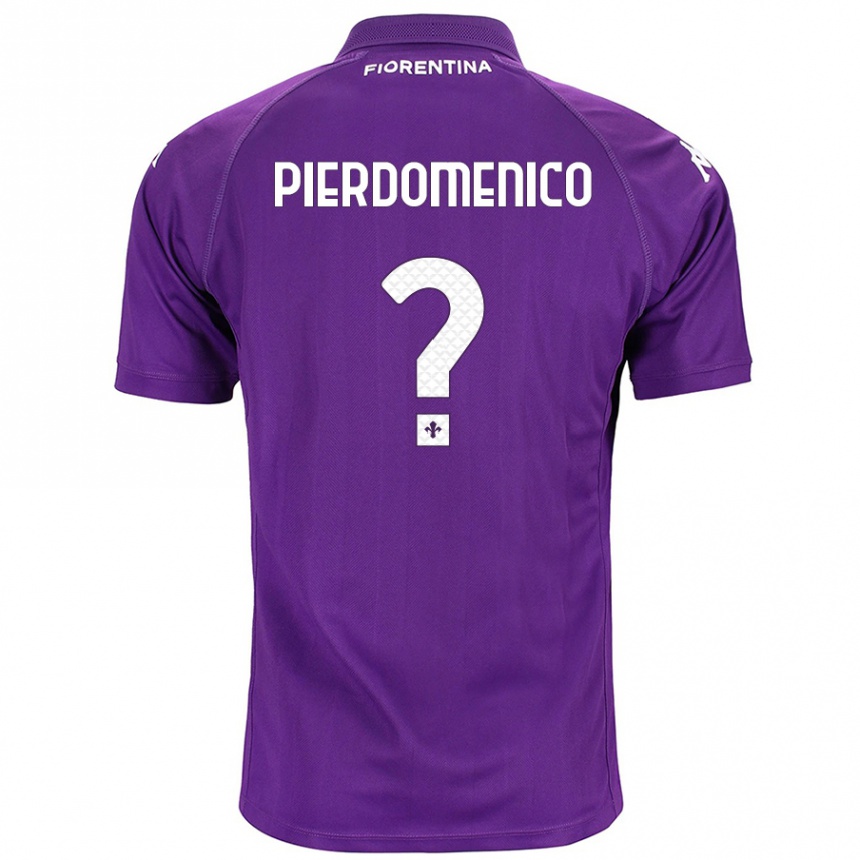 Kids Football Jacopo Di Pierdomenico #0 Purple Home Jersey 2024/25 T-Shirt Uk