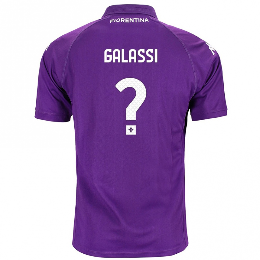 Kids Football Andrea Galassi #0 Purple Home Jersey 2024/25 T-Shirt Uk