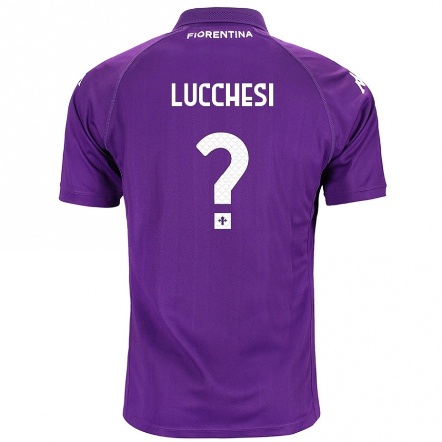 Kids Football Andrea Lucchesi #0 Purple Home Jersey 2024/25 T-Shirt Uk