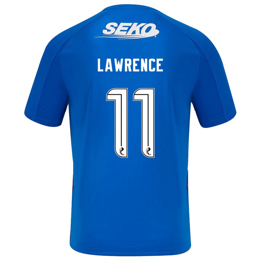 Kids Football Tom Lawrence #11 Dark Blue Home Jersey 2024/25 T-Shirt Uk