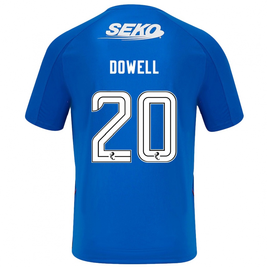 Kids Football Kieran Dowell #20 Dark Blue Home Jersey 2024/25 T-Shirt Uk