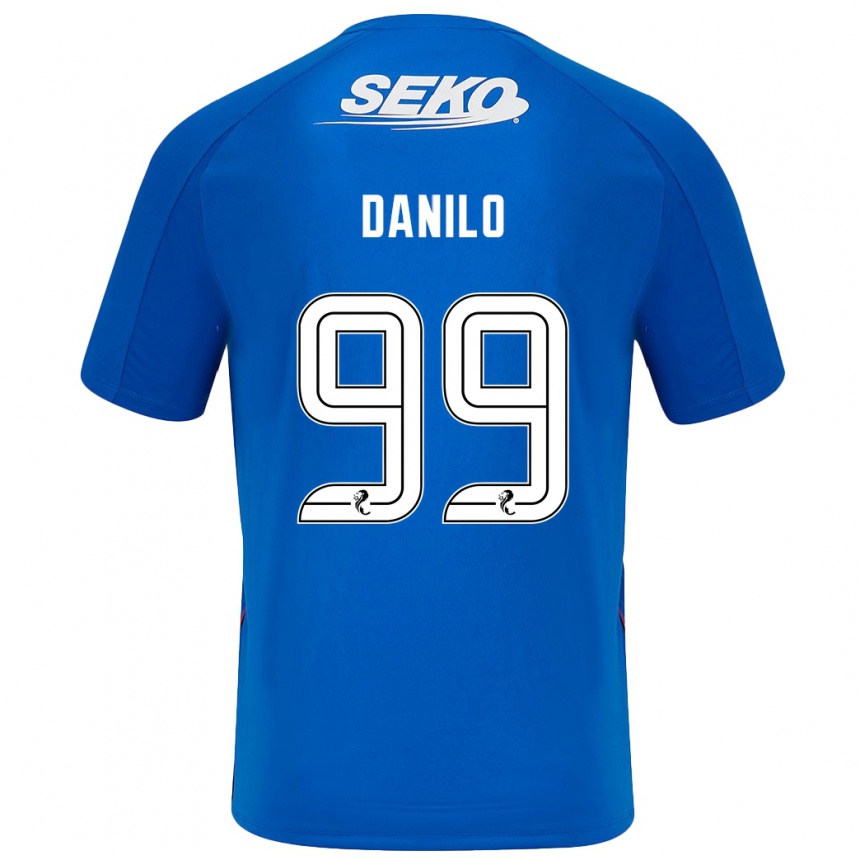 Kids Football Danilo #99 Dark Blue Home Jersey 2024/25 T-Shirt Uk