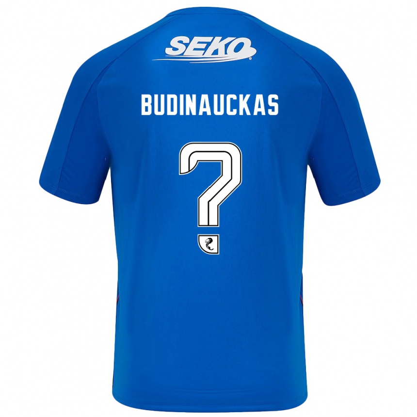 Kids Football Lewis Budinauckas #0 Dark Blue Home Jersey 2024/25 T-Shirt Uk