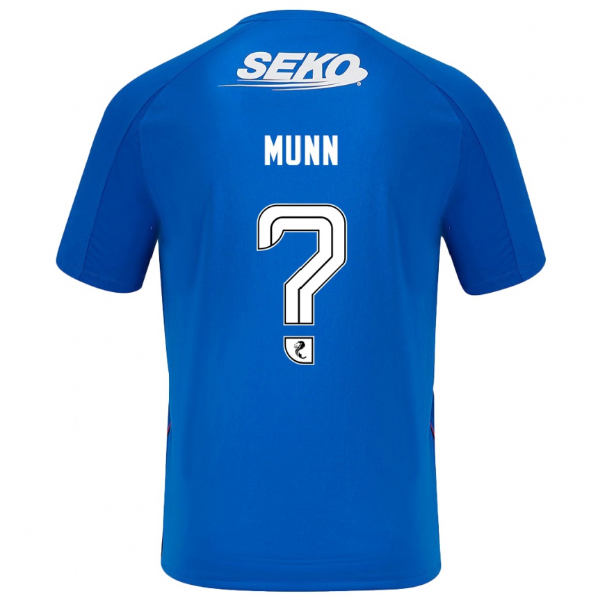 Kids Football Mason Munn #0 Dark Blue Home Jersey 2024/25 T-Shirt Uk