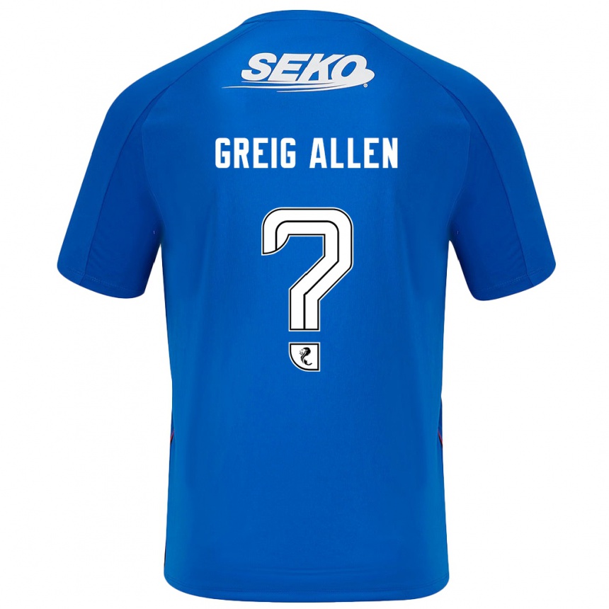 Kids Football Greig Allen #0 Dark Blue Home Jersey 2024/25 T-Shirt Uk